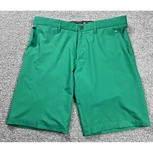 J.Lindeberg Golf Shorts Mens 36 Green Regular Fit Performance Stretch Golf